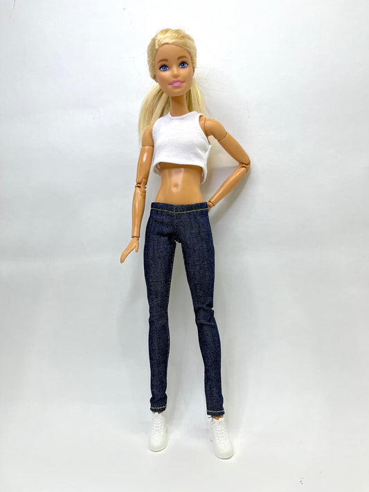 Тесни дънки деним skinny jeans за Барби Barbie кукли